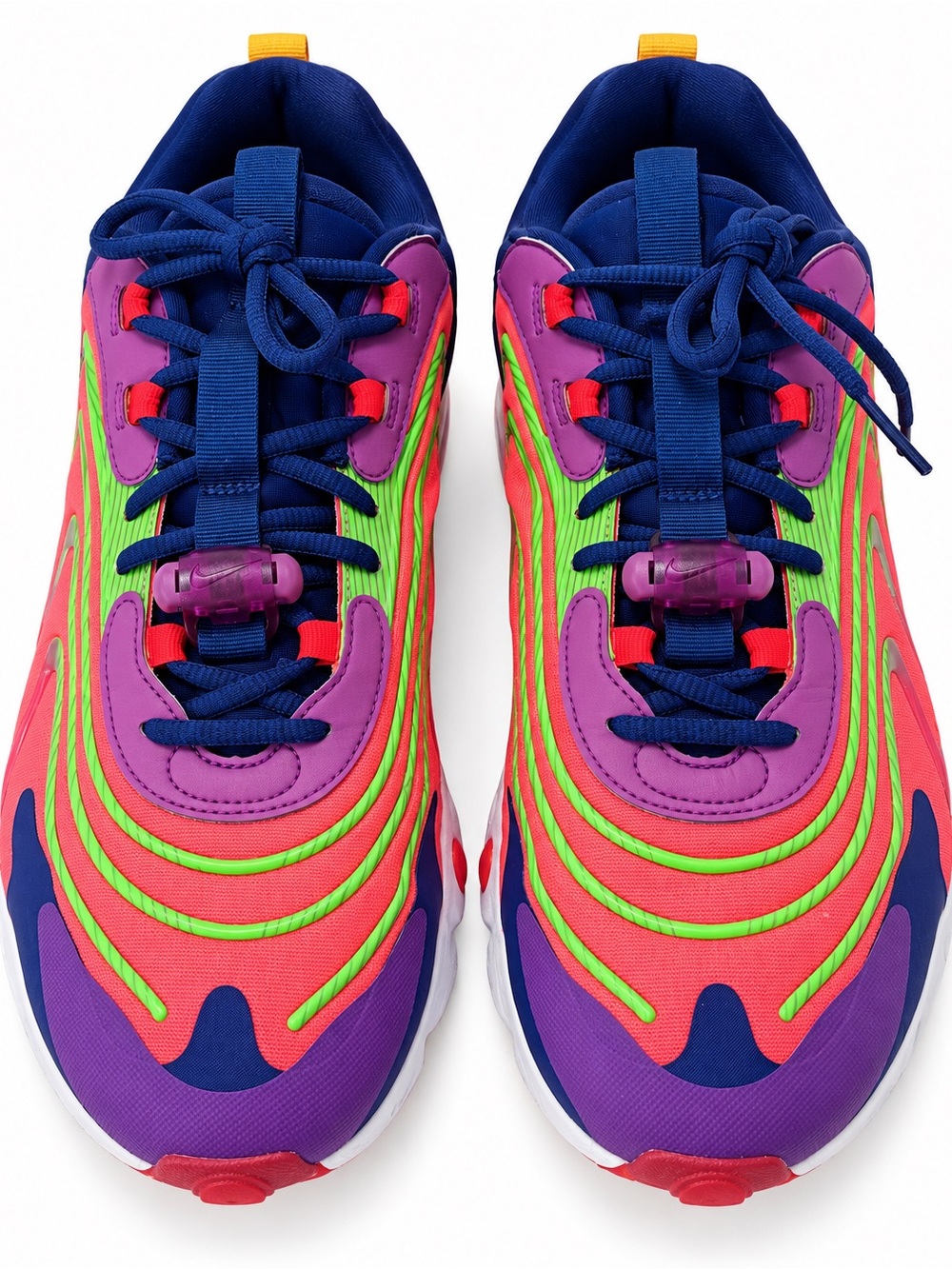 Nike Mens Multicolor Athletic Shoes - Blue, Pink, Purple & Green